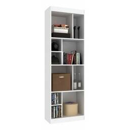 Biblioteca con reparticiones 60x181x30 NOGAL