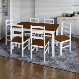 JUEGO COMEDOR OLIVIA 6SILL- CERABLANCO