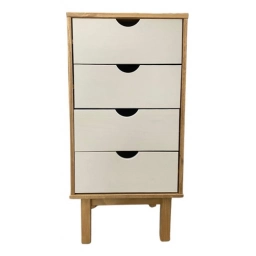 Cajonera 4 C Mel/gris Linea Nordica en Madera Maciza