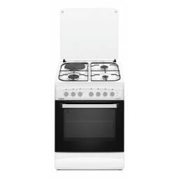 Cocina Combinada 3 Hornallas y 1 Disco Elctrico Blanca 60x60 con Conveccin - Turqua