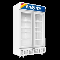 Vitrina Comercial Vertical 740 Litros con Cenefa Luminosa Led