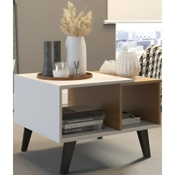 Mesa de centro 2 estantes BlancoDakar