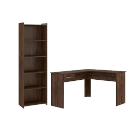 Combo Biblioteca 4 est+ Escritorio L 1 cajon