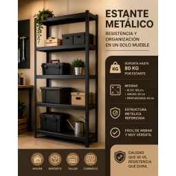 Estanter�a metalica 5 estantes 