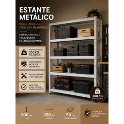 Estanter�aRack Metalico 4 Estantes 