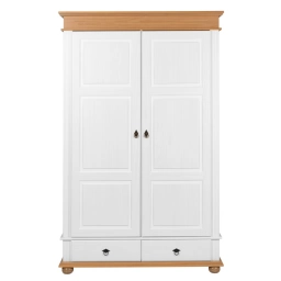 Ropero 2puertas 2 cajones en madera maciza