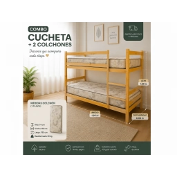 Cucheta tm02 y 2 colchones