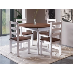 Juego de comedor Redondo 4 sillas