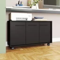 Mueble Organizador  con 3 Puertas y Ruedas