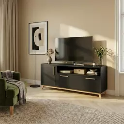 Rack para TV con 3 Puertas y  Nicho