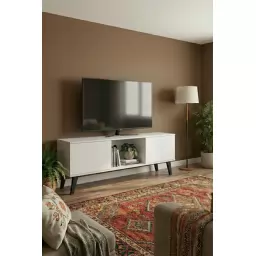 Rack para tv con 2 puertas y nicho 