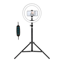 ARO DE LUZ LED 10" TRIPODE/SELFIE STICK