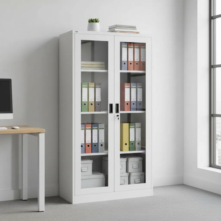 Armario/Archivador Met�lico dos puertas con  Vidrio