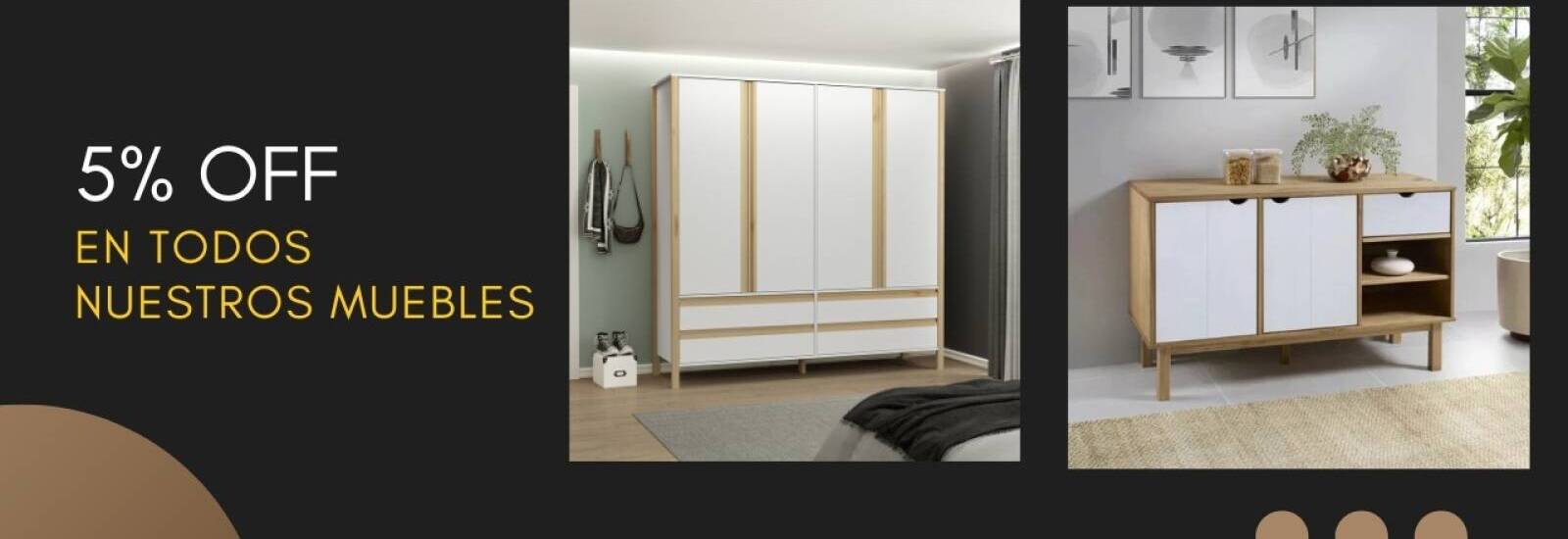 dise�os pensados para hacer de tu casa un lugar unico, 5% off en todos nuestros muebles